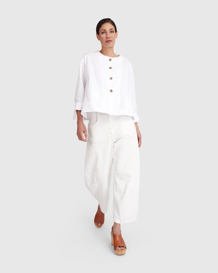 Urban Side Streets Topper Jacket, White