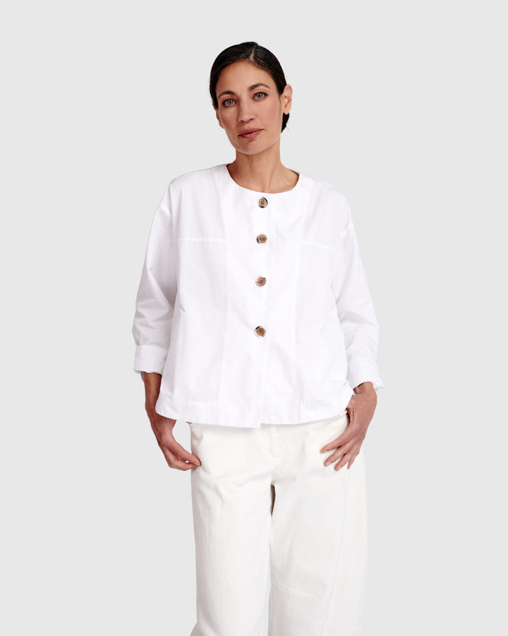 Urban Side Streets Topper Jacket, White