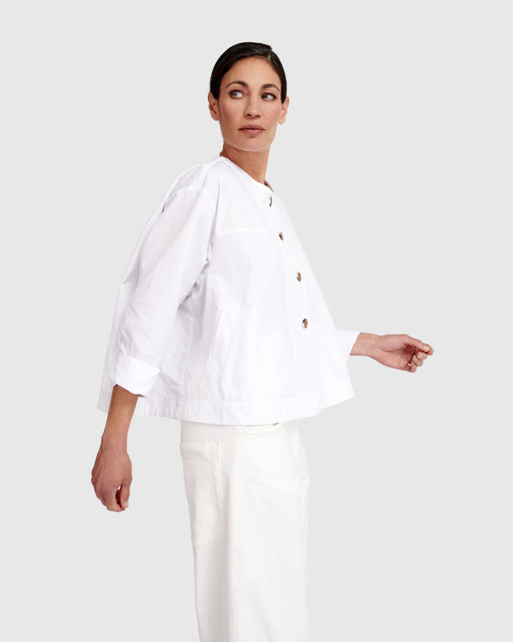 Urban Side Streets Topper Jacket, White