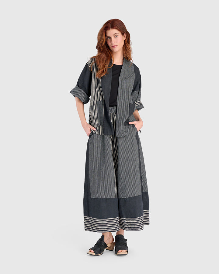 Urban Constellation Jacket, Slate Stripes