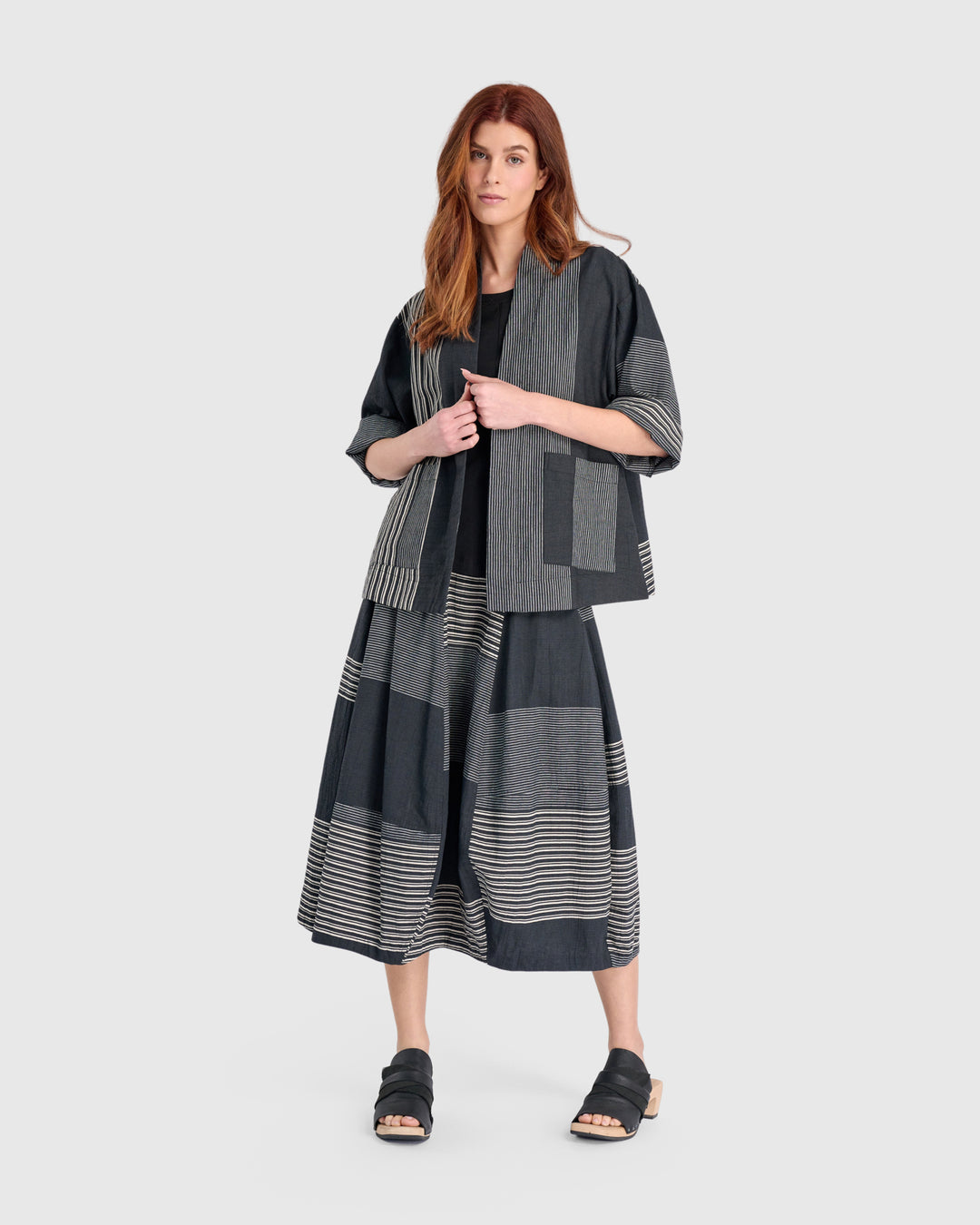 Urban Constellation Jacket, Slate Stripes