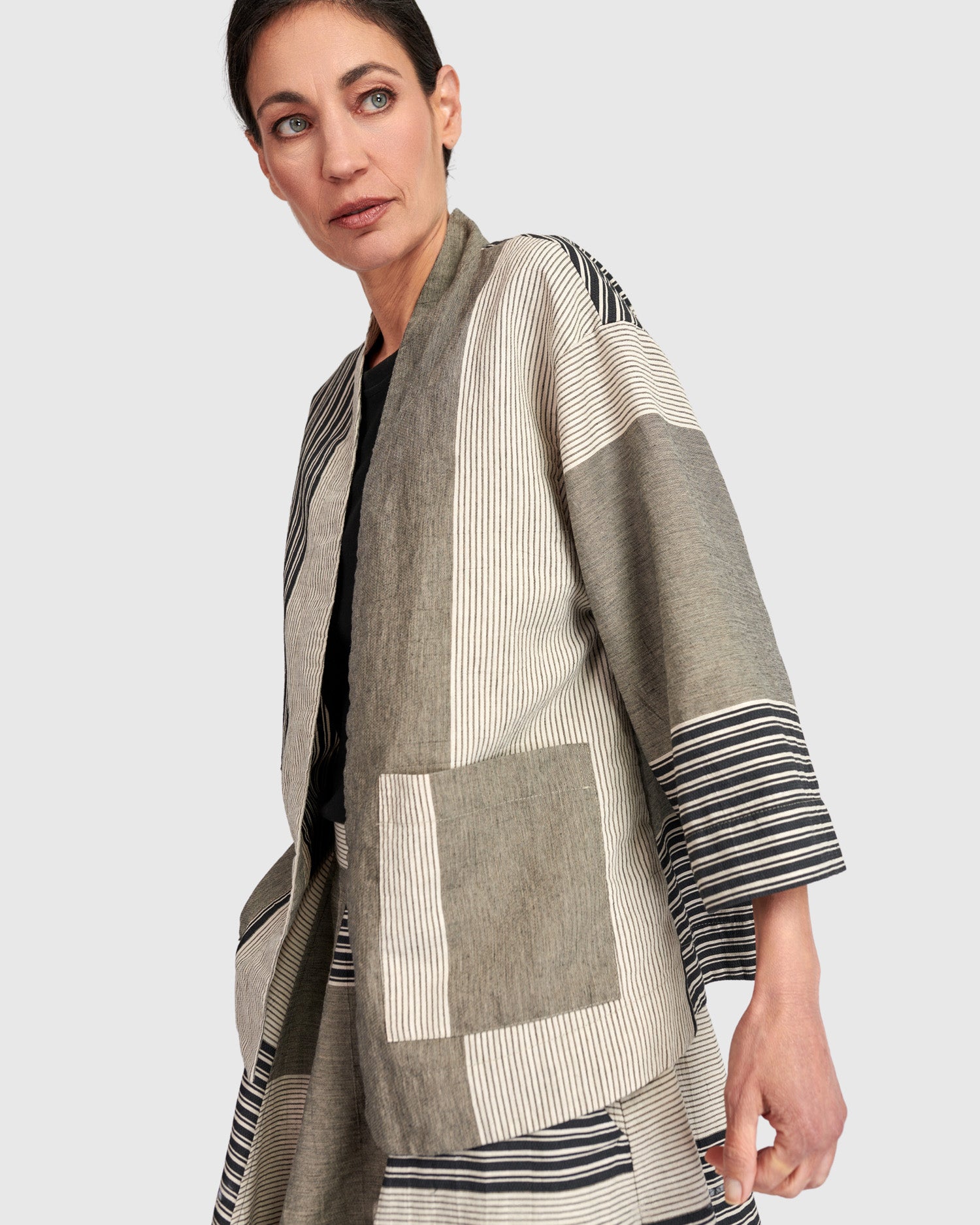 Urban Constellation Jacket, Sand Stripes – Alembika U.S.