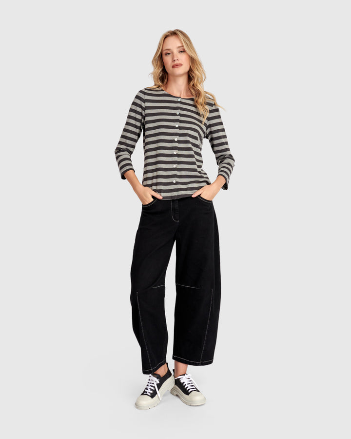 Go-To Barrel Pants, Black