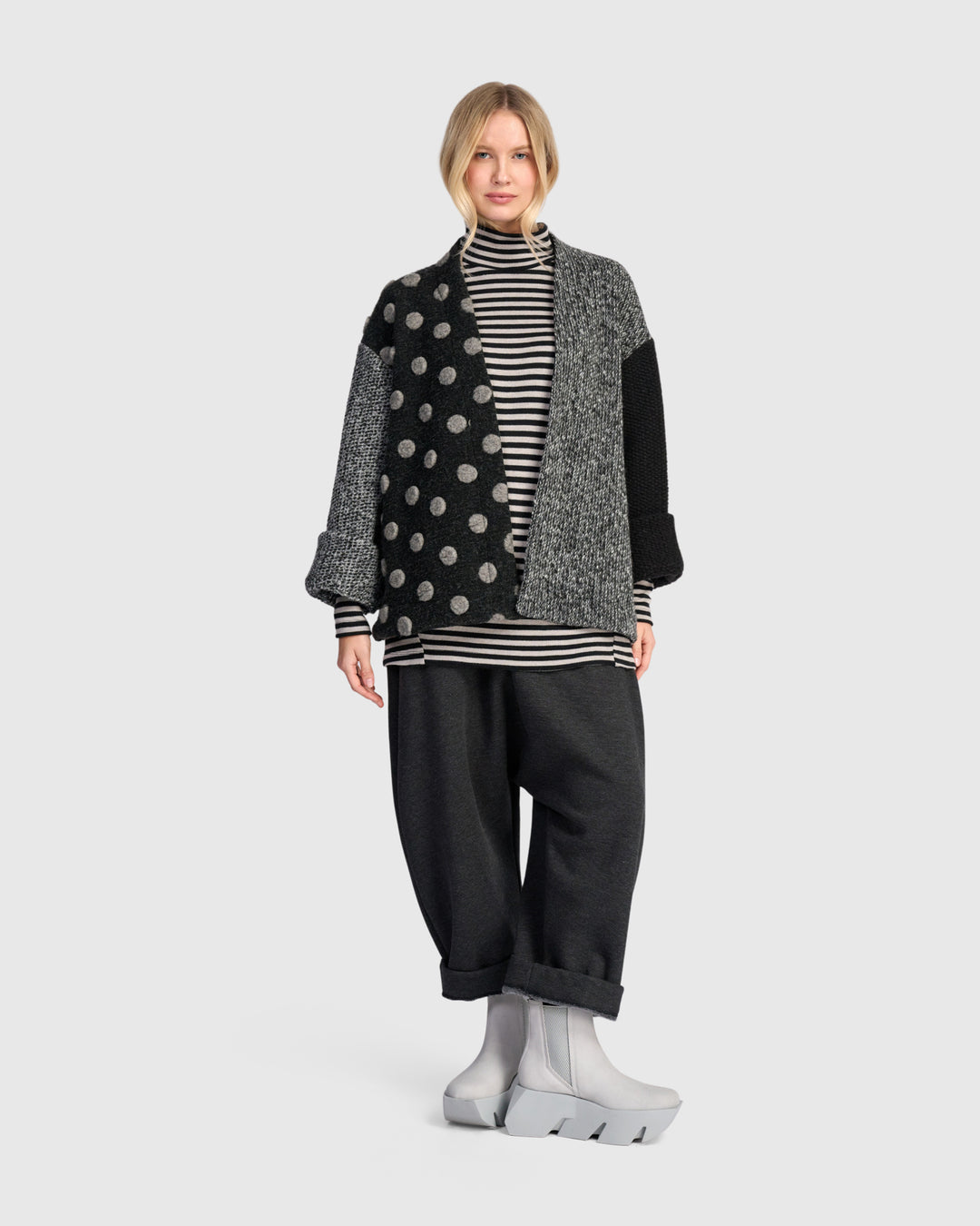 Urban Maggie Cardigan, Grey Mix