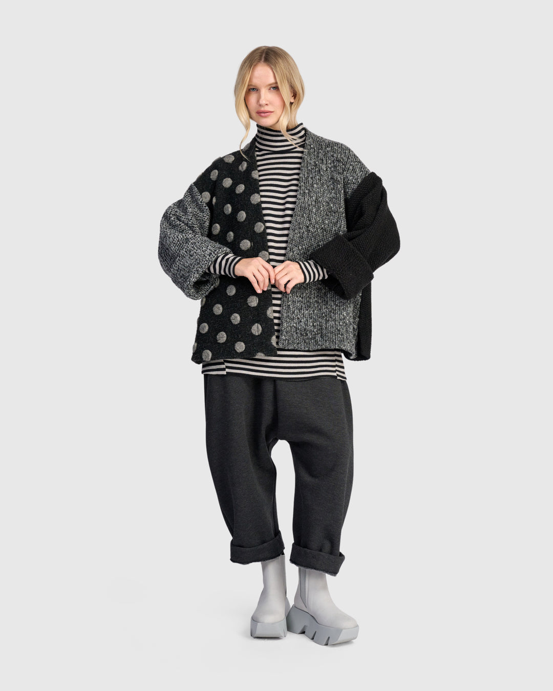 Urban Maggie Cardigan, Grey Mix