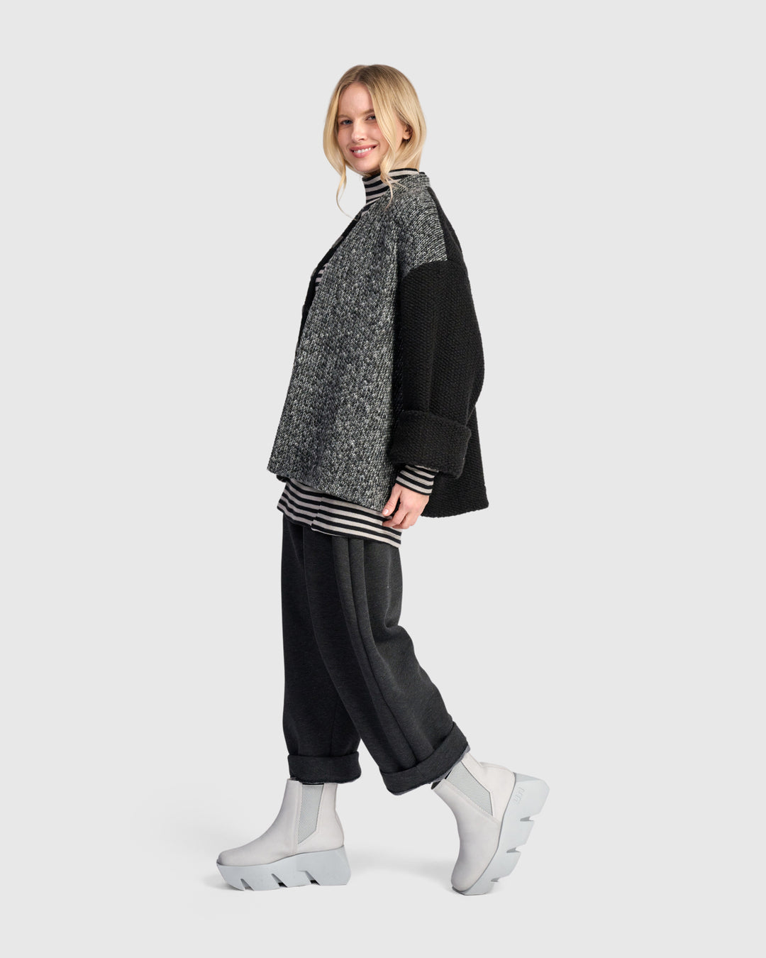 Urban Maggie Cardigan, Grey Mix