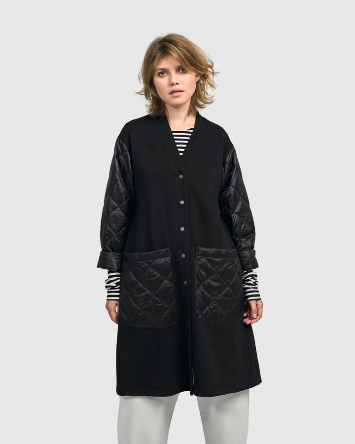 Urban Nightwalk Overcoat, Black