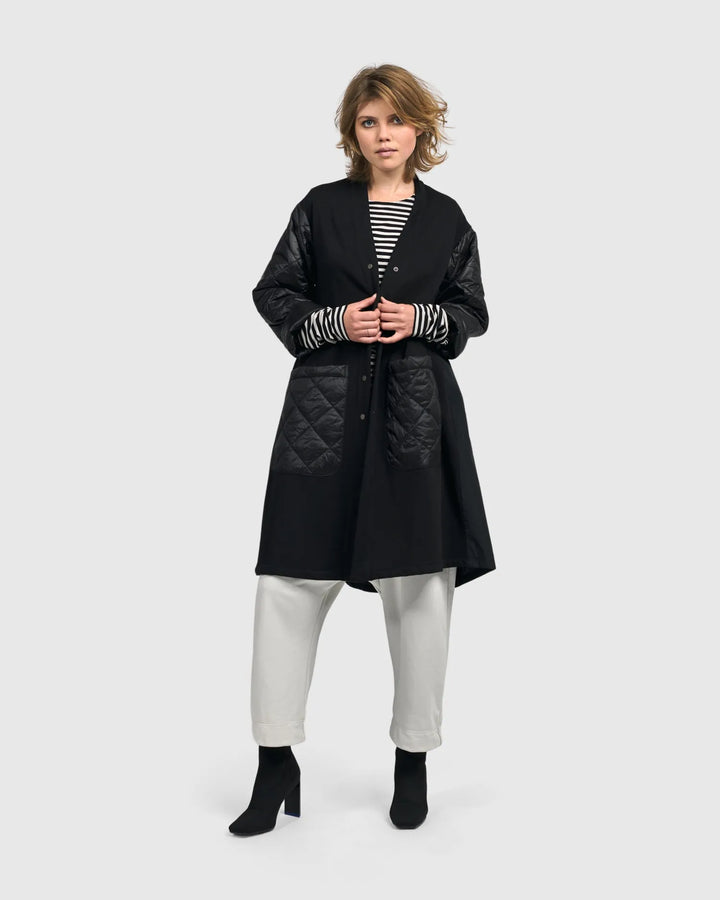 Urban Nightwalk Overcoat, Black