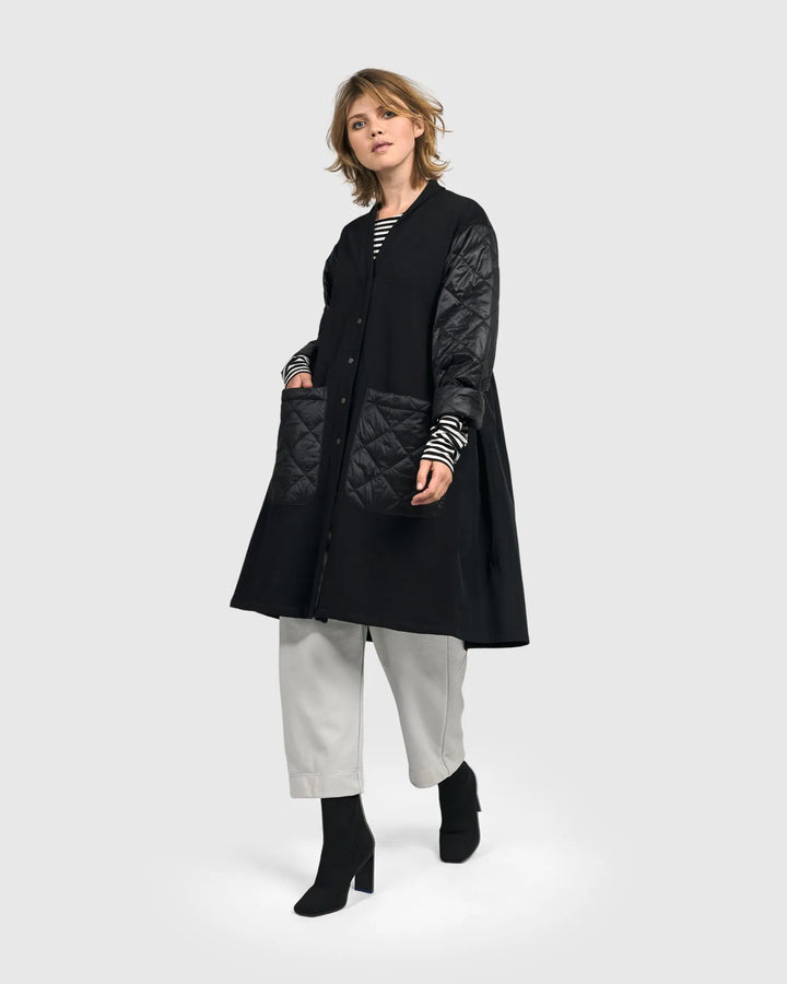 Urban Nightwalk Overcoat, Black