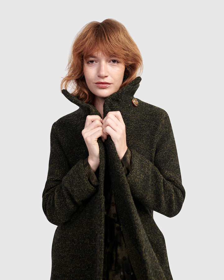 Urban Tash Long Coat, Khaki