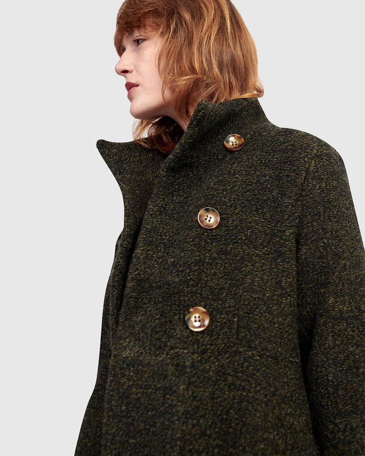 Urban Tash Long Coat, Khaki