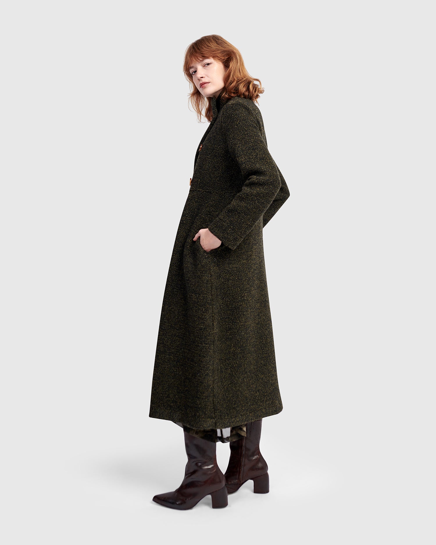 Urban Tash Long Coat, Khaki – Alembika U.S.