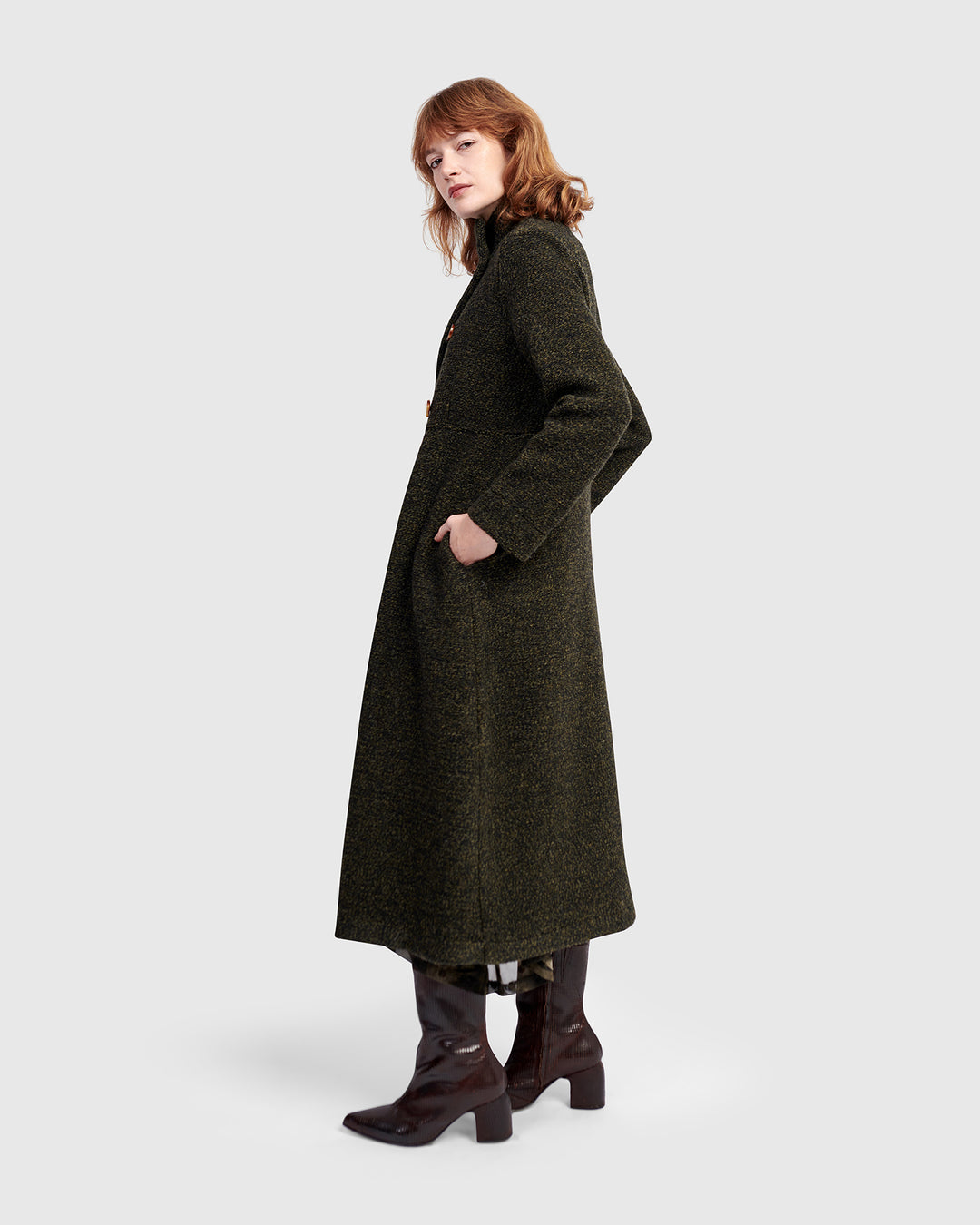 Urban Tash Long Coat, Khaki