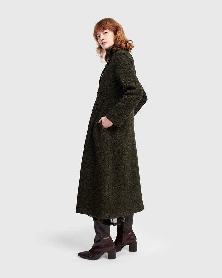 Urban Tash Long Coat, Khaki