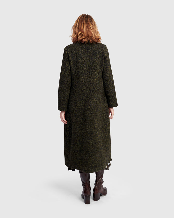 Urban Tash Long Coat, Khaki
