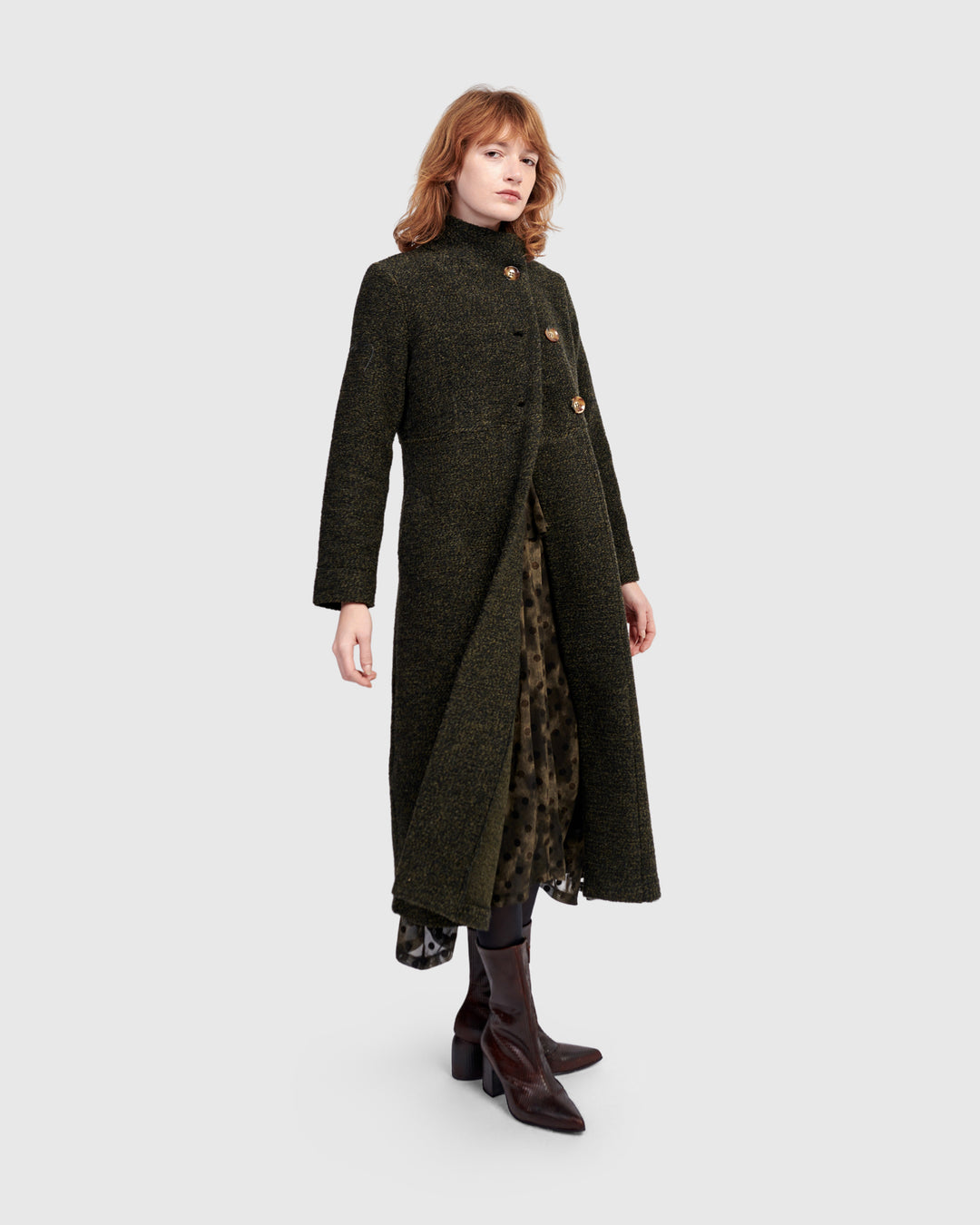Urban Tash Long Coat, Khaki