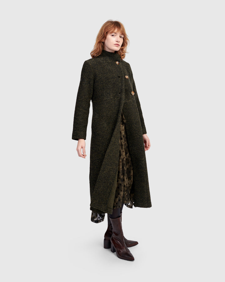 Urban Tash Long Coat, Khaki