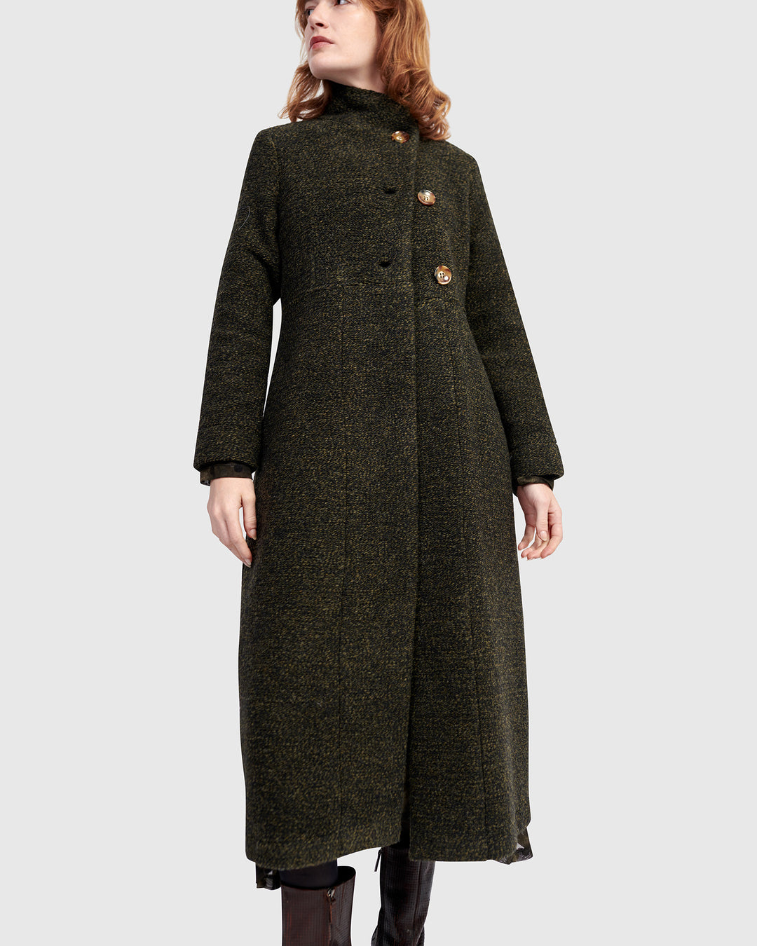 Urban Tash Long Coat, Khaki