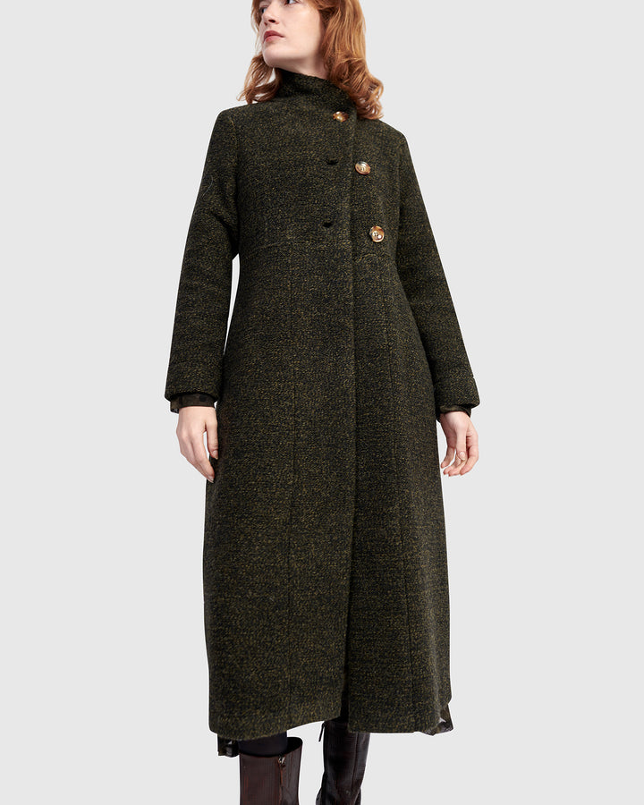 Urban Tash Long Coat, Khaki