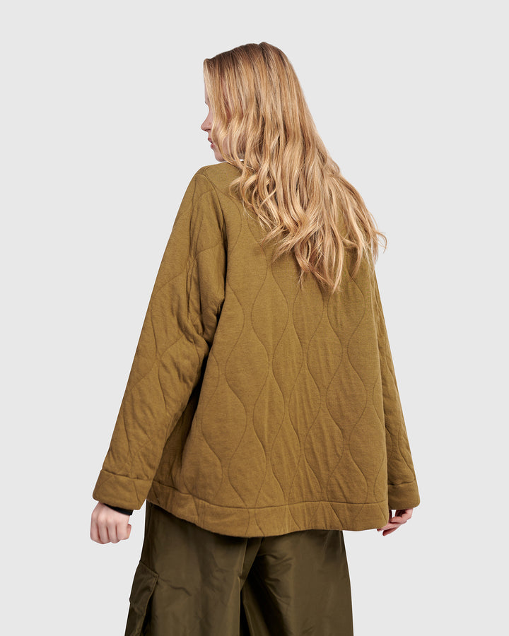 Urban Parcel Quilted Jacket, Khaki