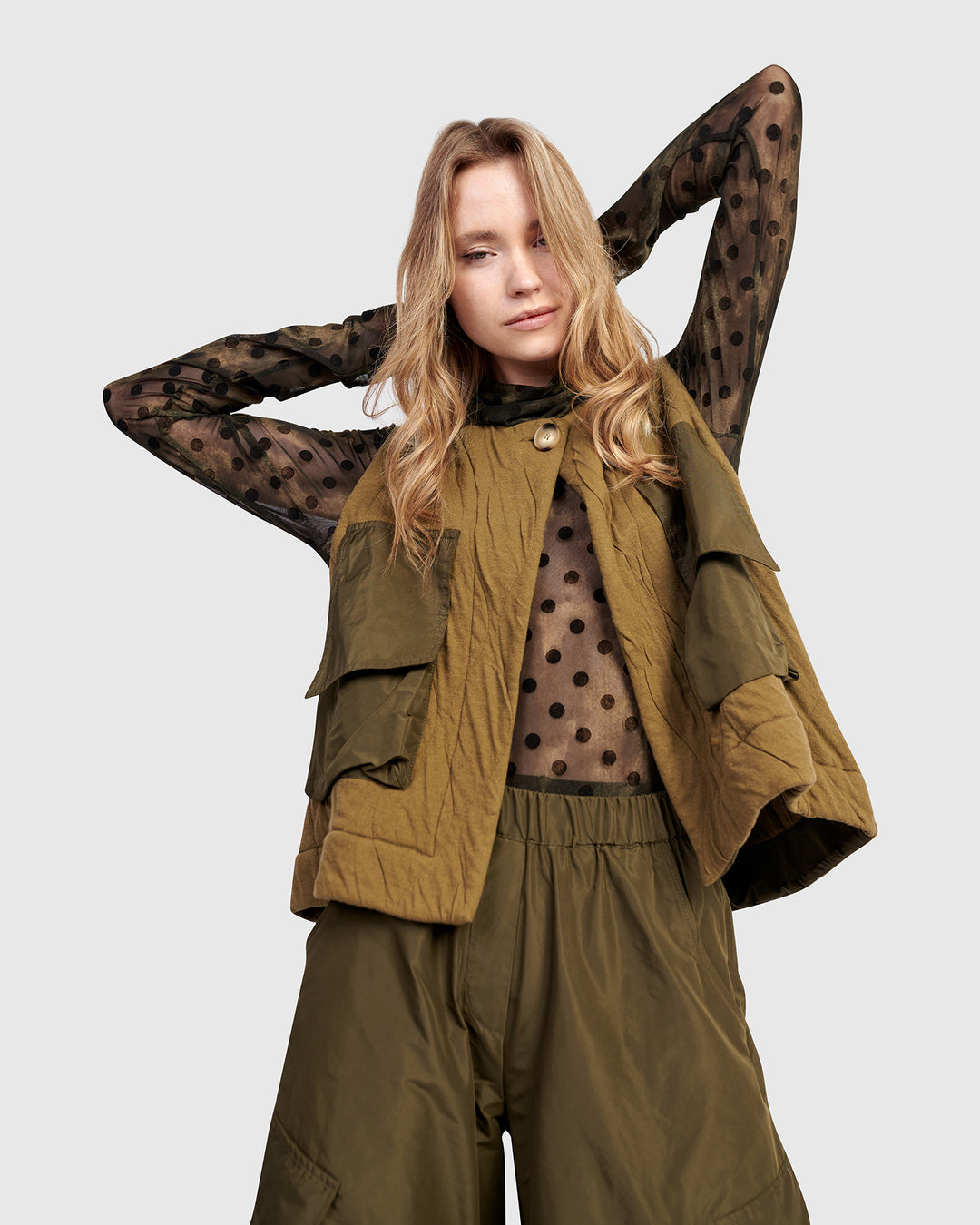 Urban Briar Mesh Turtleneck, Antique