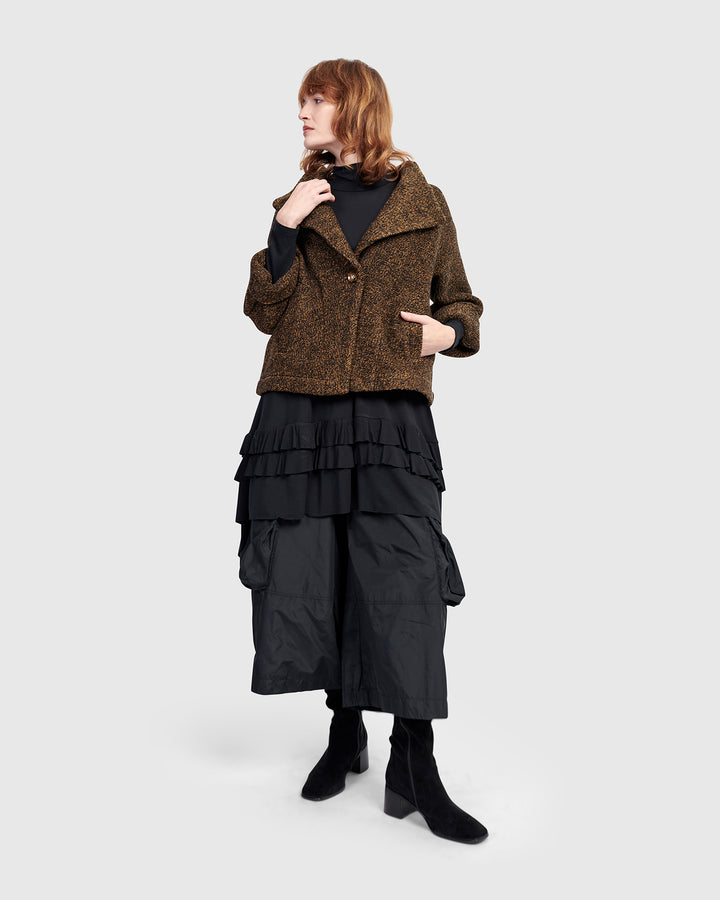 Urban Softie Ruffle Tunic, Black