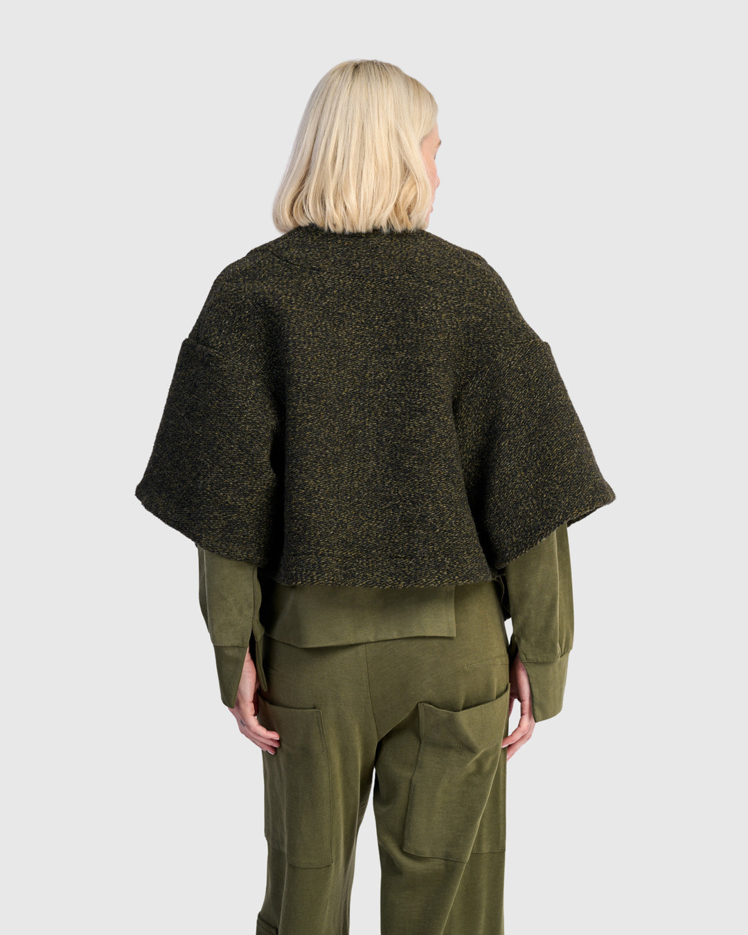 Urban Capulet Crop Jacket, Khaki