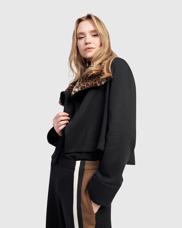 Urban Snug Moto Jacket, Black
