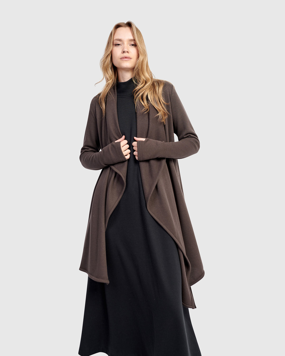 Urban Cloud Wrap Cardigan, Mocha