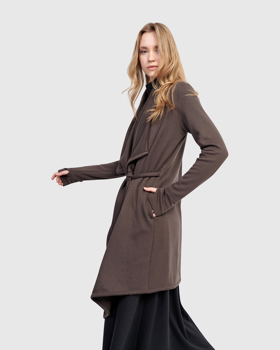 Urban Cloud Wrap Cardigan, Mocha