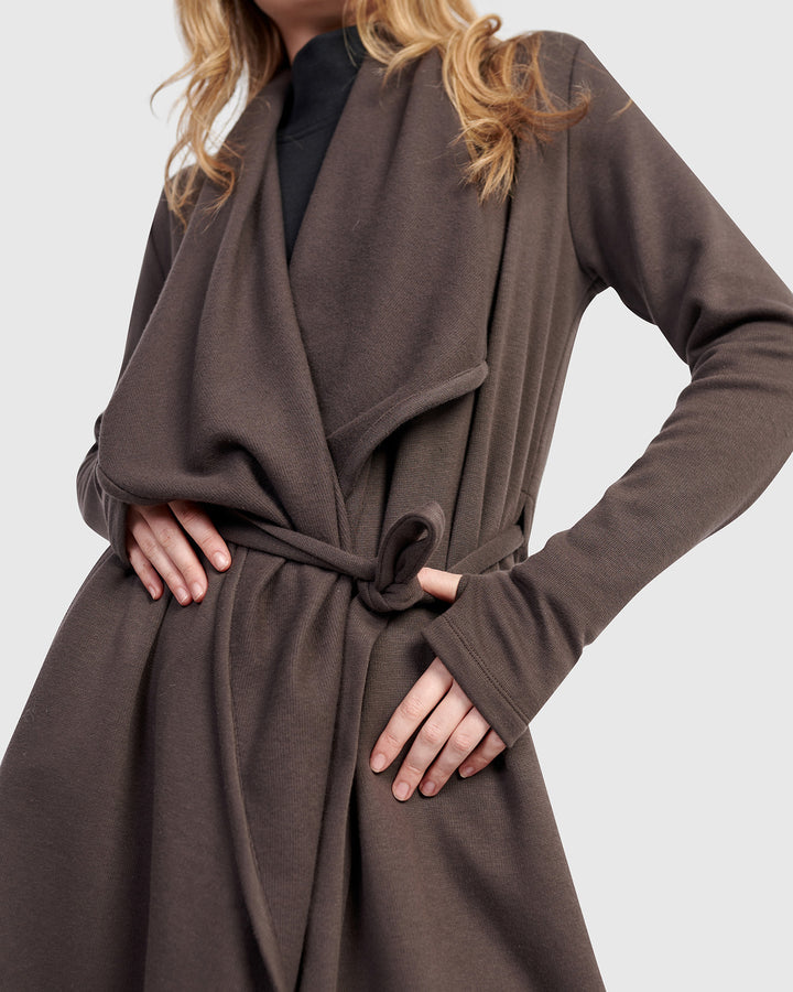 Urban Cloud Wrap Cardigan, Mocha