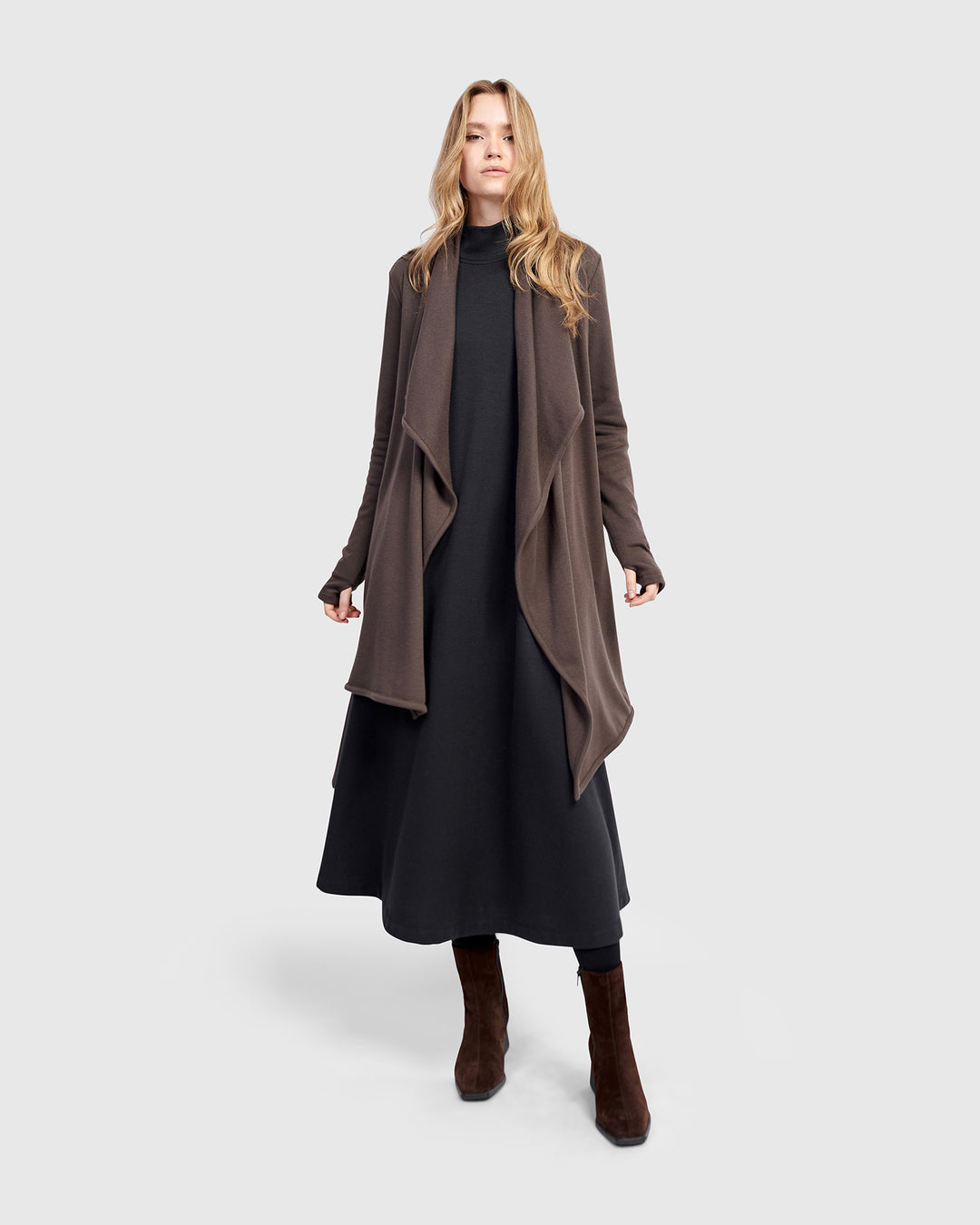 Urban Cloud Wrap Cardigan, Mocha