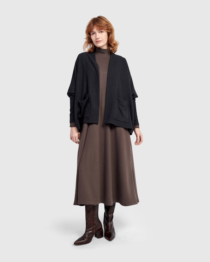 Urban Cloud Nestle Cardigan, Black