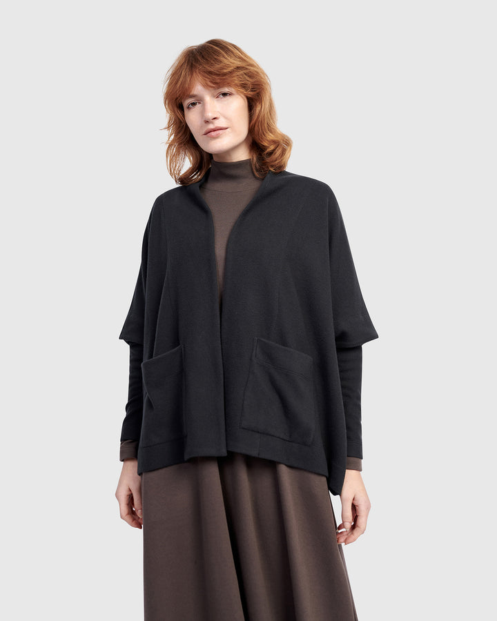 Urban Cloud Nestle Cardigan, Black