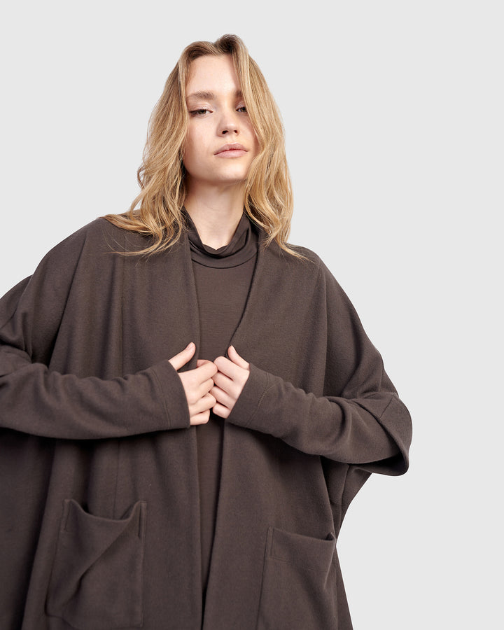 Urban Cloud Nestle Cardigan, Mocha