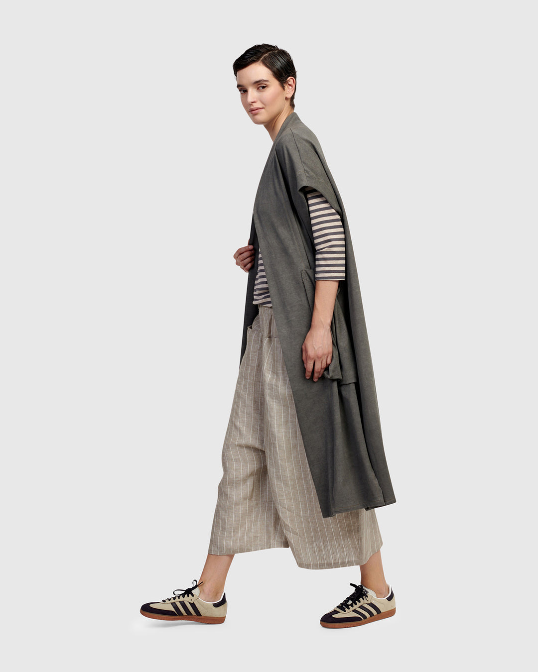 Urban Berlin Duster Jacket, Grey