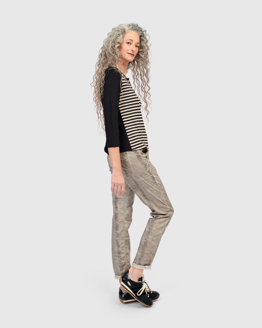 Urban Vancouver Crew Cardigan, Stripes