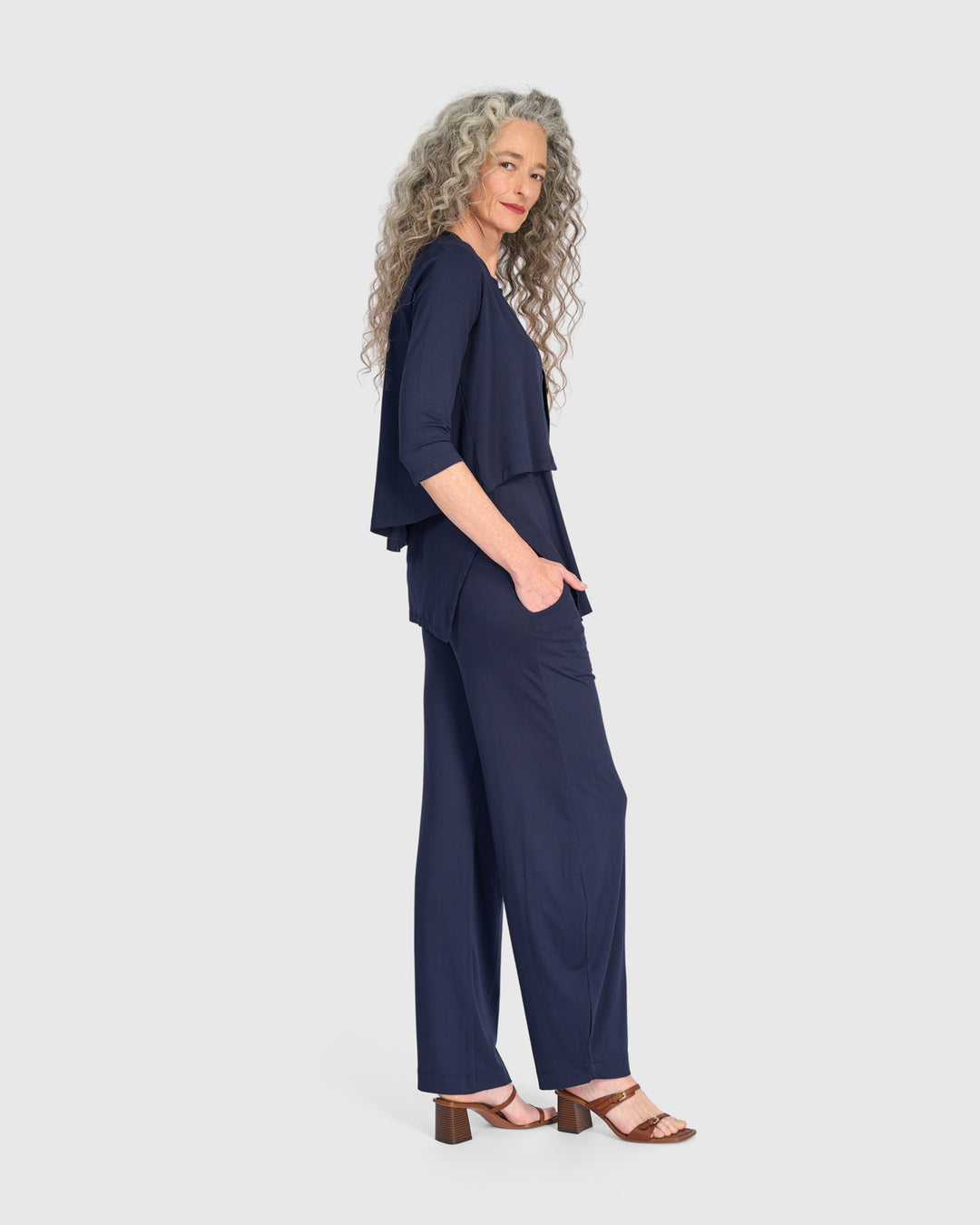 Essential Flow Pants, Navy