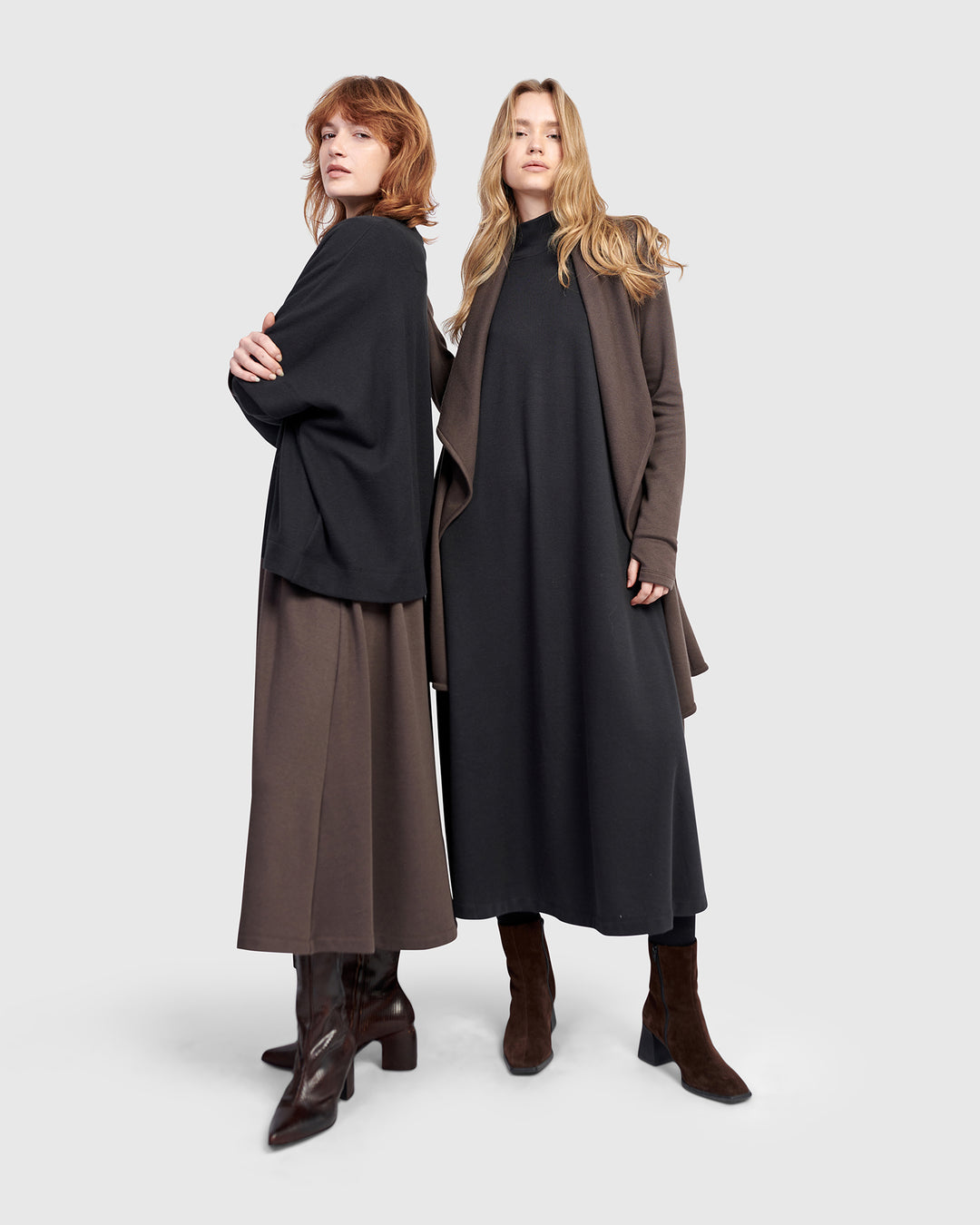 Urban Cloud A-line Dress, Black