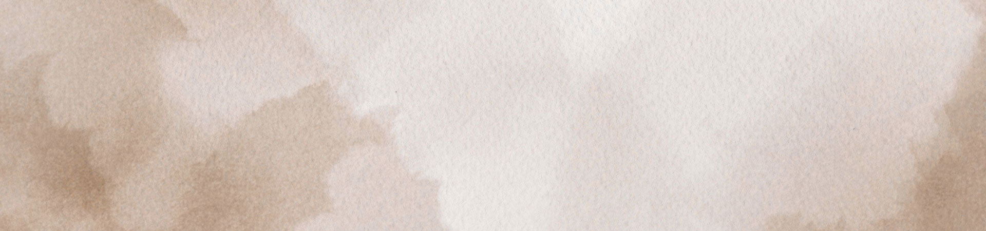 A close-up of a soft beige and off-white watercolor texture with gentle brown washes and visible paper grain.