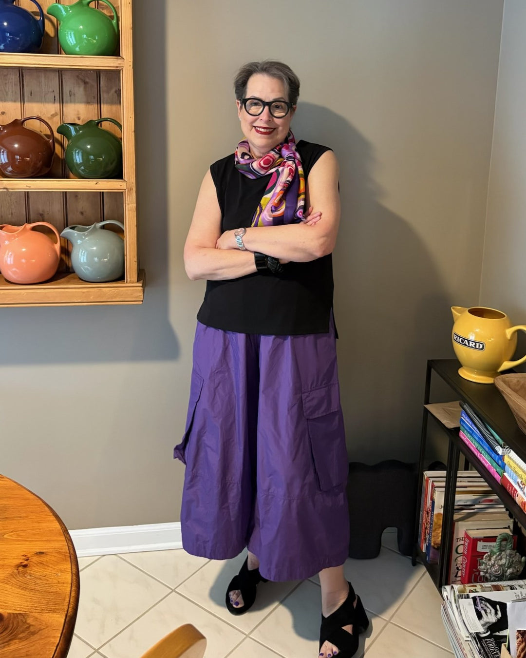 Swish Wide Cargo Pants, Amethyst