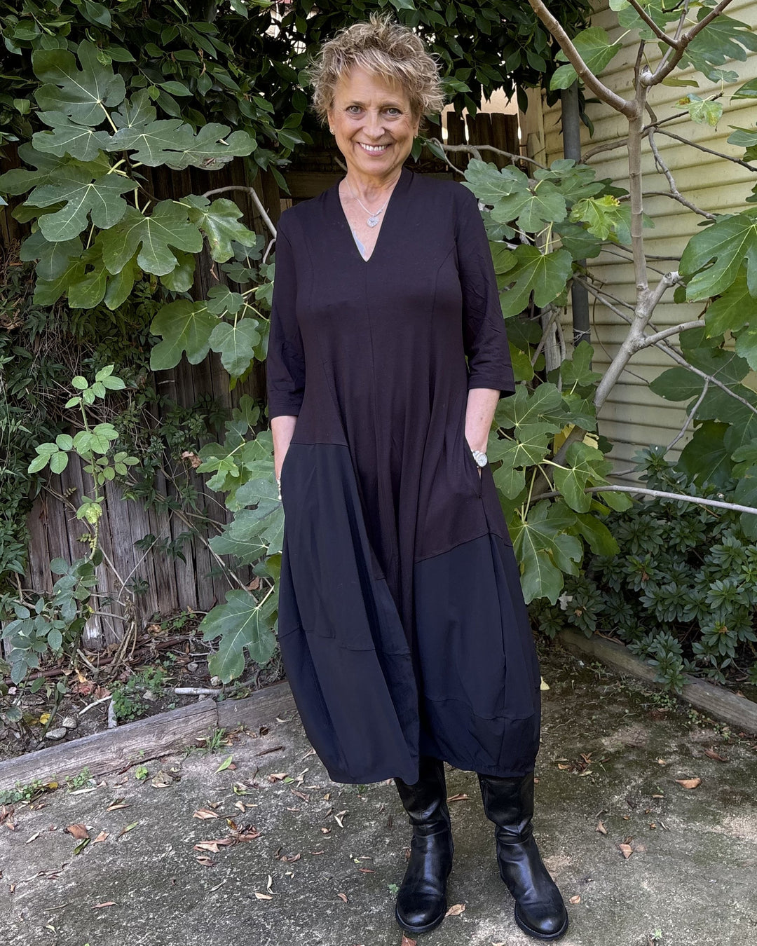 Tekbika Ines Cocoon Dress, Black