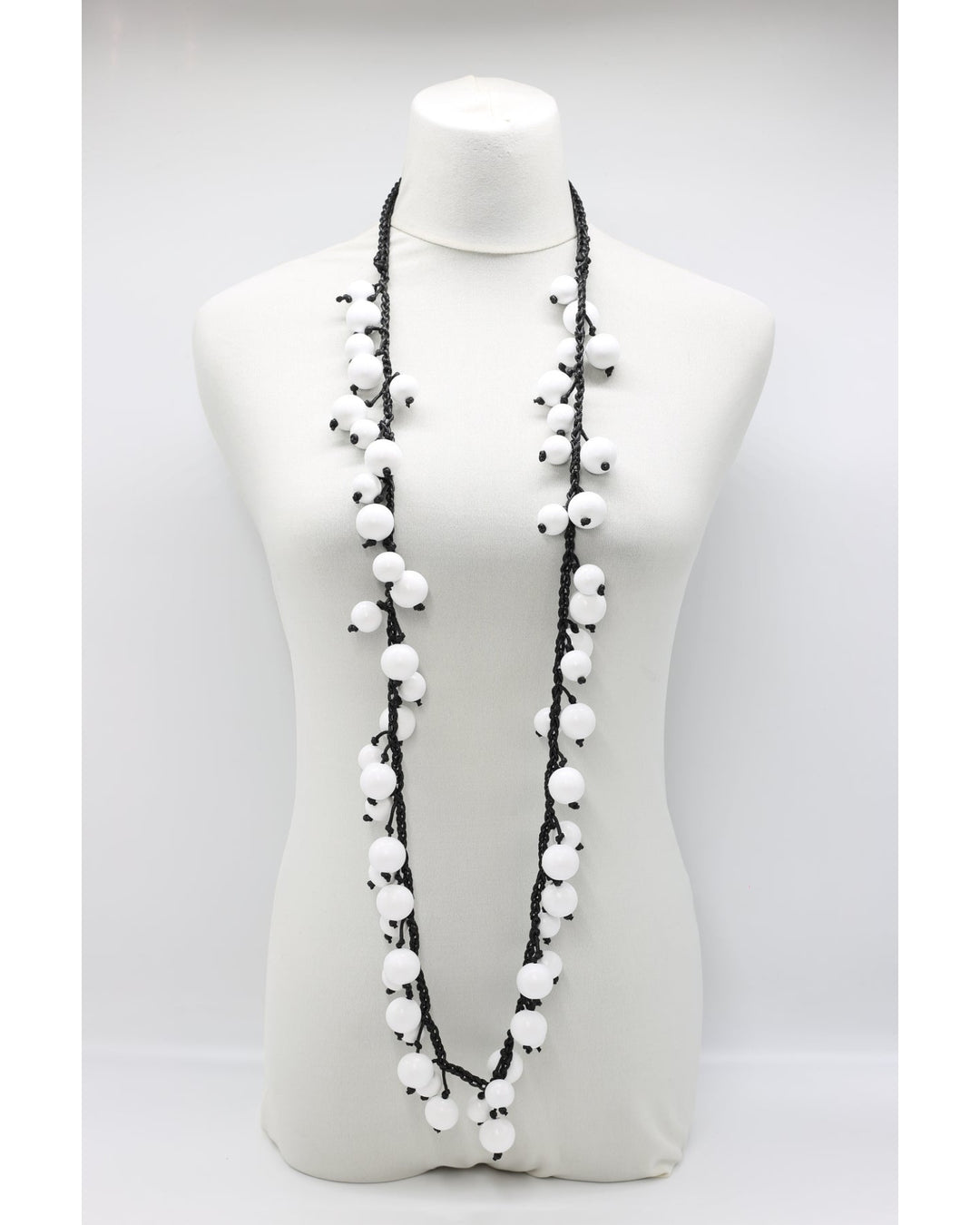 Berry Beads Necklace, White