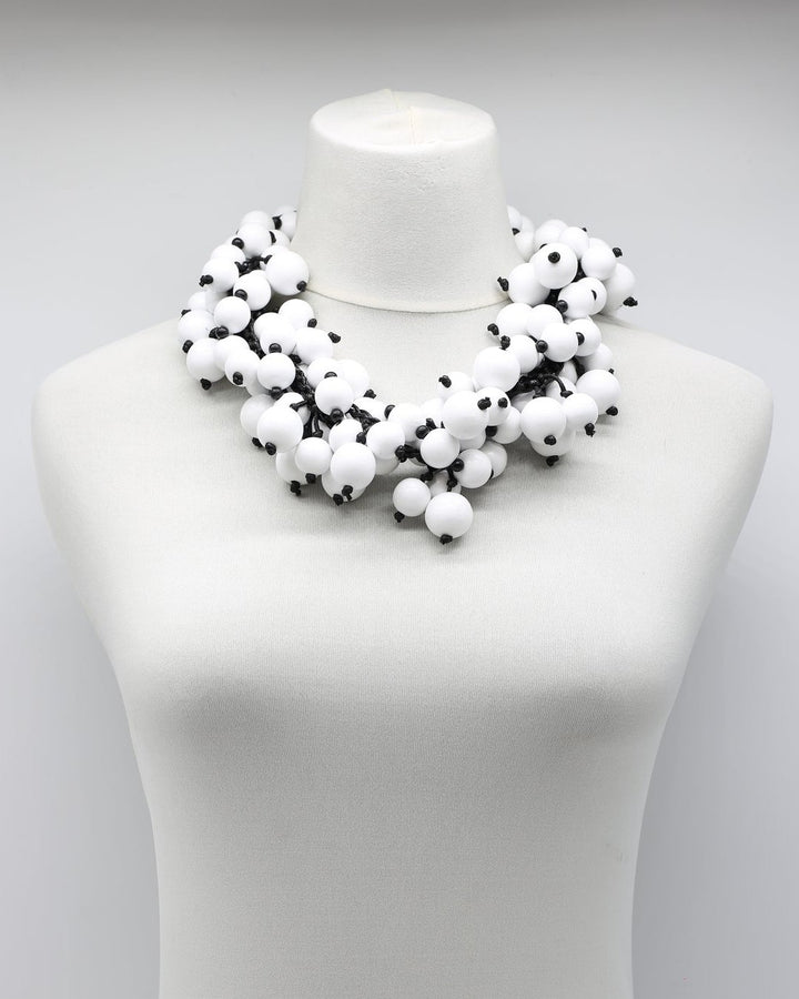 Berry Beads Necklace, White
