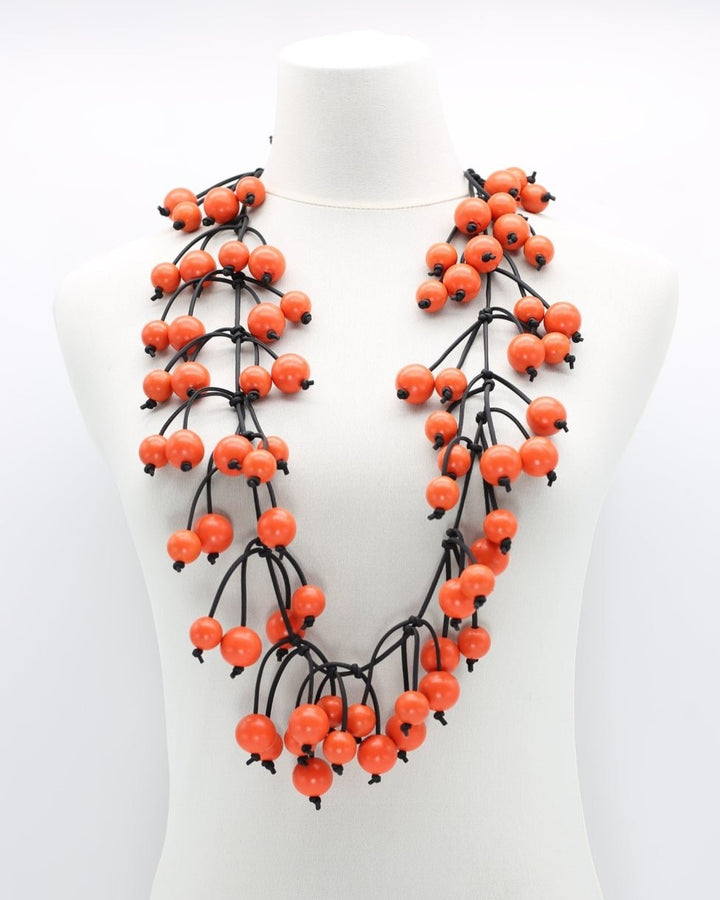 Berry Tree Necklace, Orange