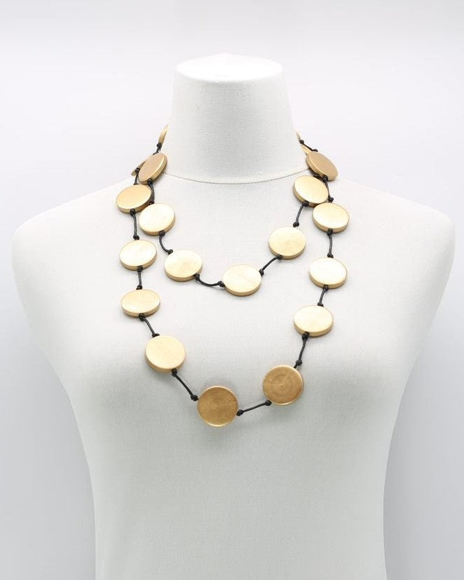 Coin Necklace, Silver