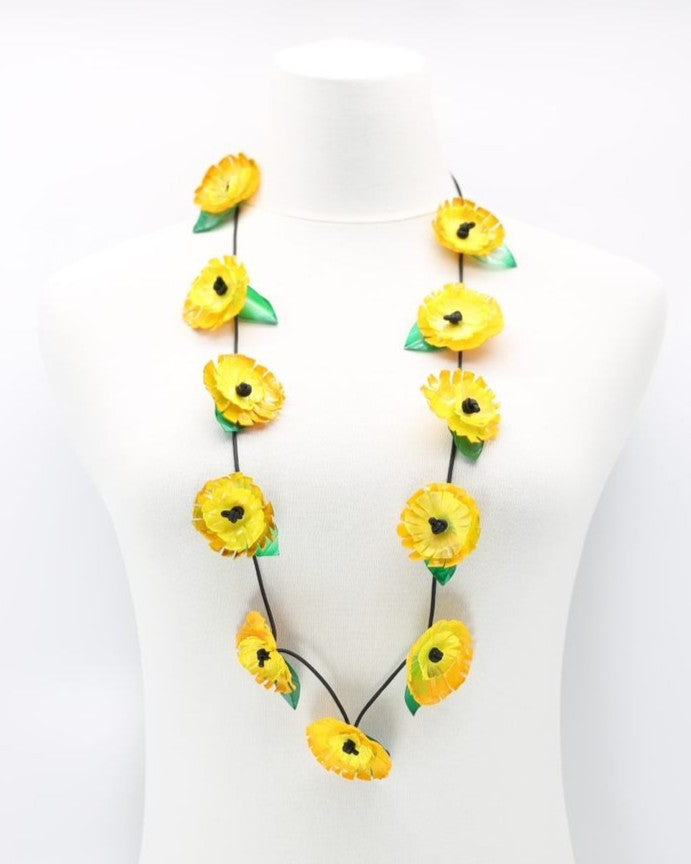 Sunflower Necklace, Yellow