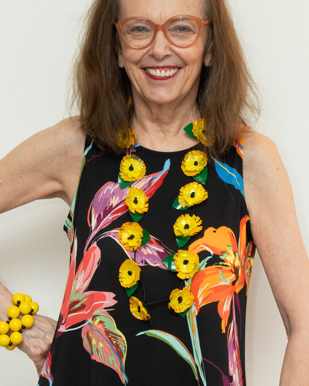 Sunflower Necklace, Yellow