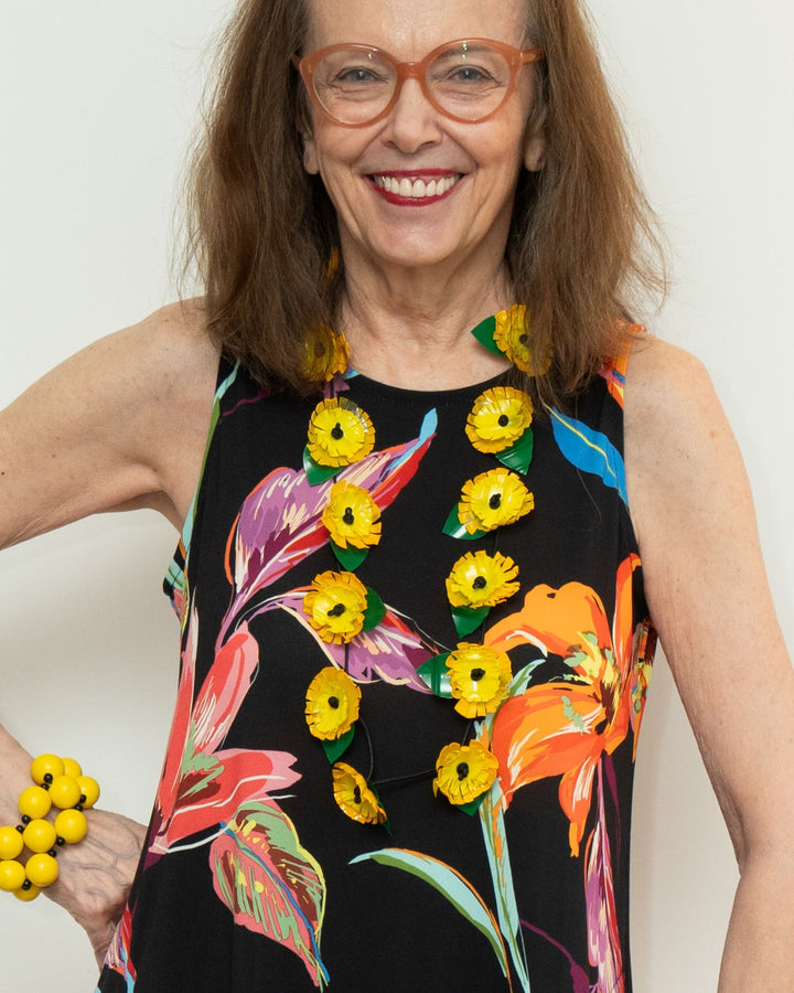 Sunflower Necklace, Yellow