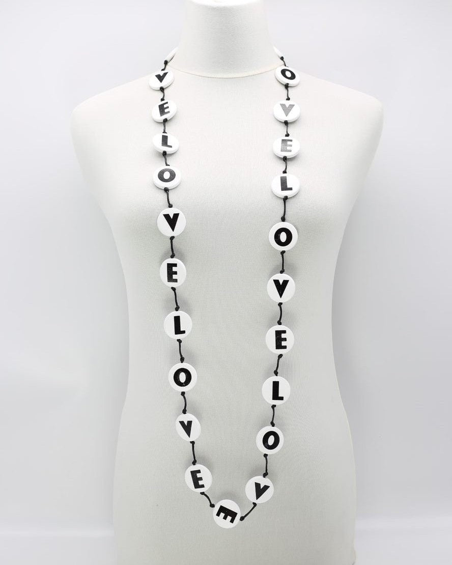 Endless Love Necklace, White
